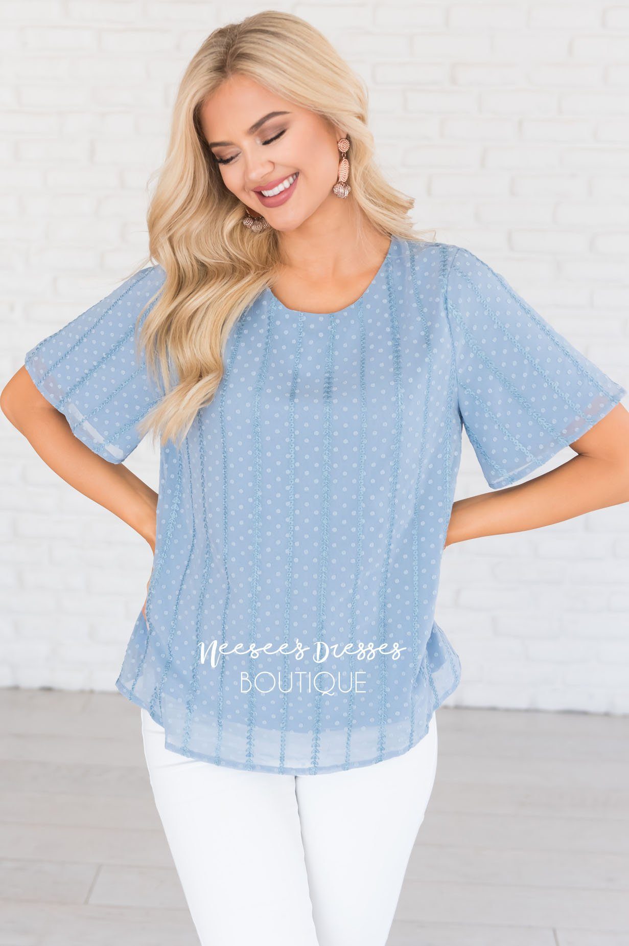 Trustworthy Sheer Modest Blouse Tops vendor-unknown 