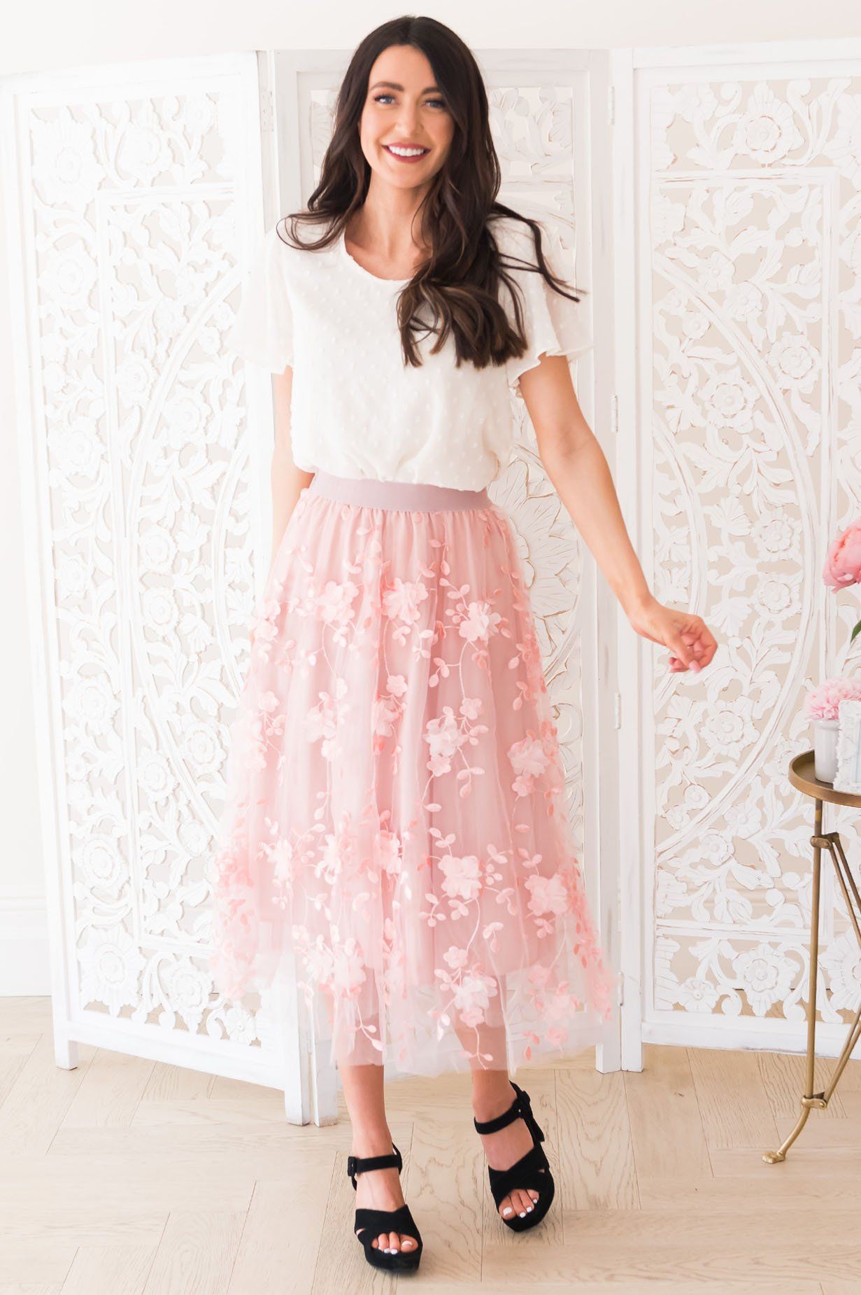 Fairytale Dreams Modest Tulle Skirt NeeSee's Dresses 