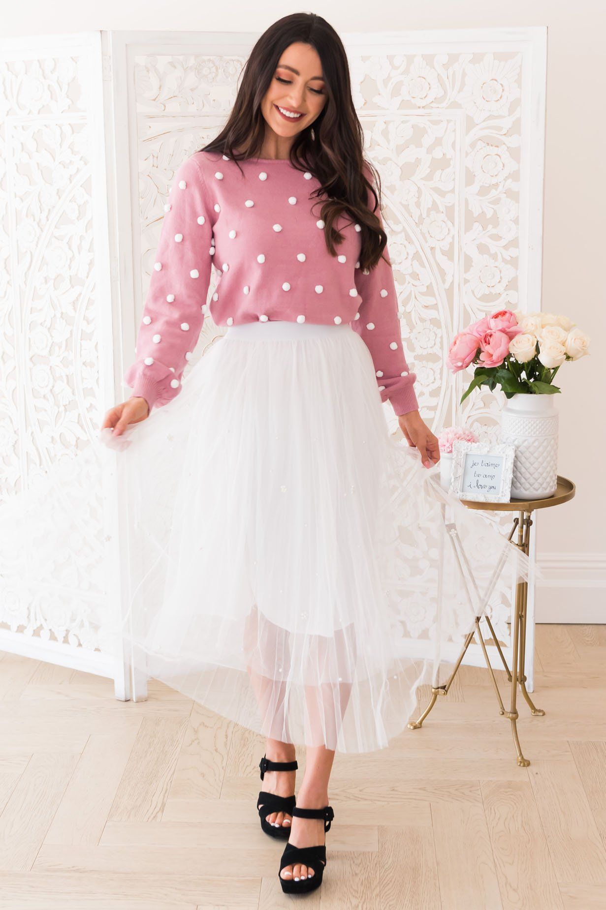 Frozen In Time Modest Sweater Modest Dresses vendor-unknown 