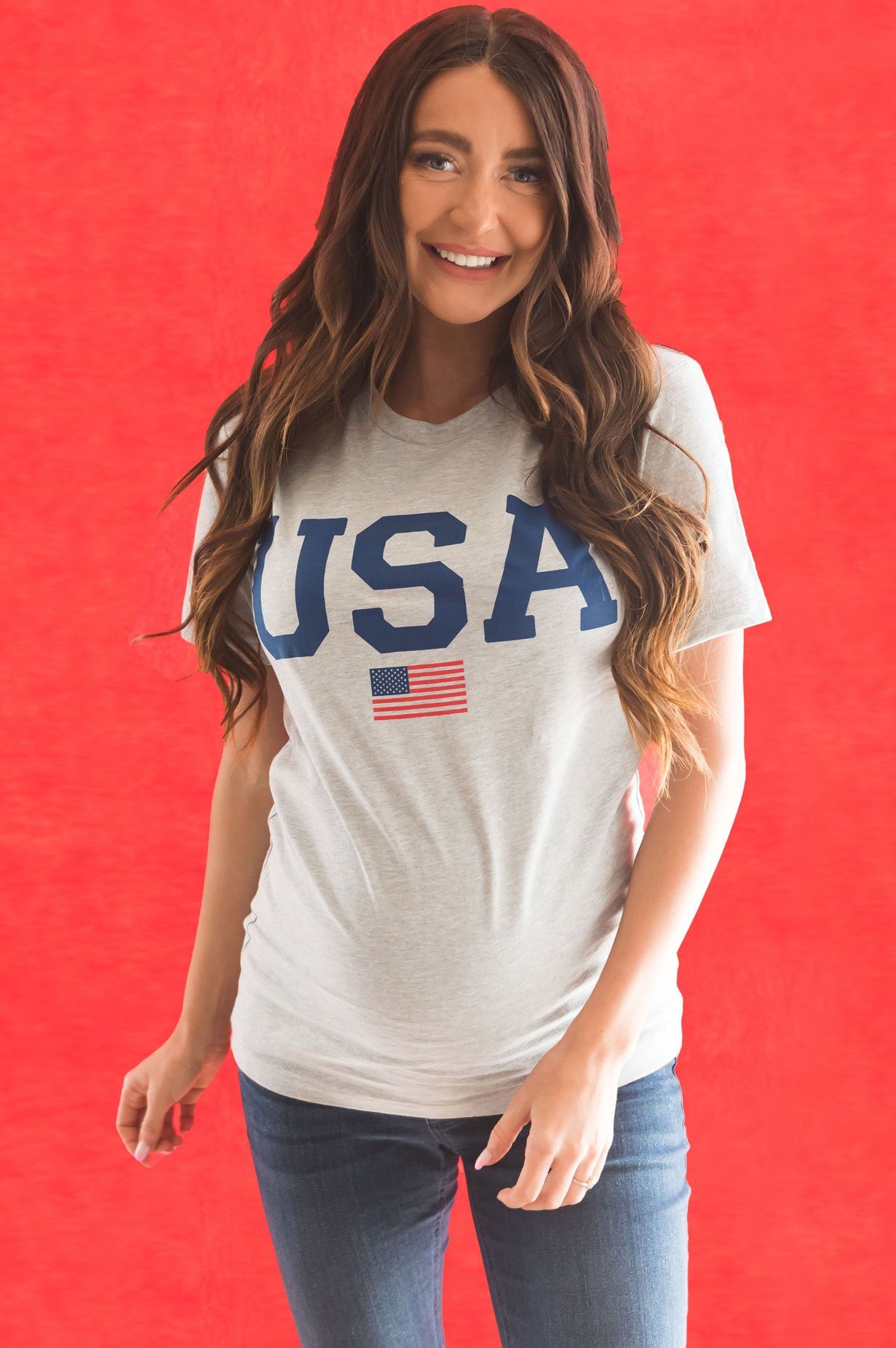USA Modest Graphic Tee Modest Dresses vendor-unknown 