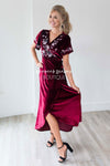 The Araceli Velvet Wrap Dress Modest Dresses vendor-unknown
