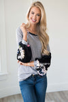 Playful Personality Velvet Sleeve Sweater Tops vendor-unknown