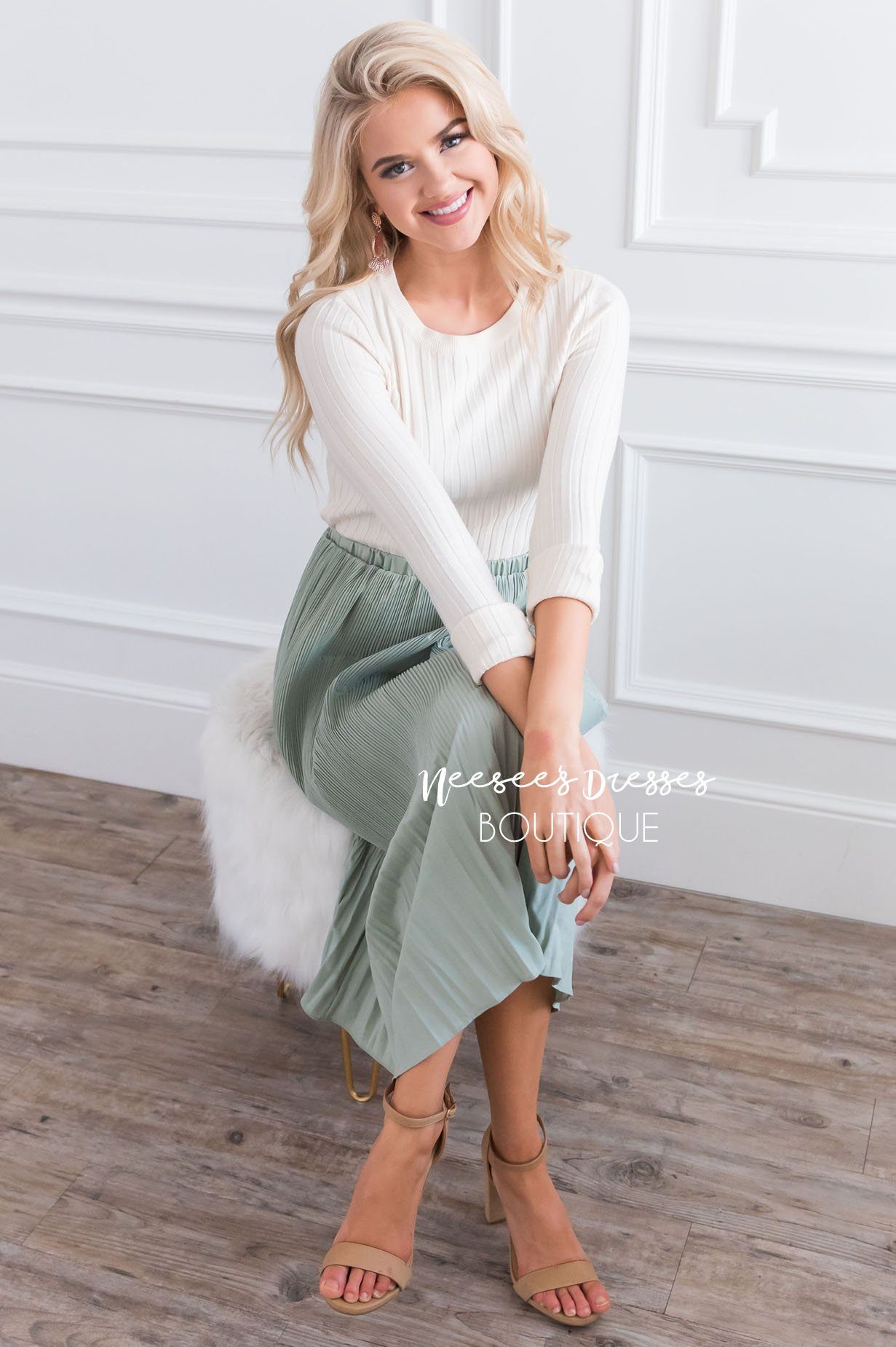 Vintage Garden Modest Skirt Modest Dresses vendor-unknown 