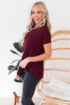 Dream Chaser Short Sleeve Thermal Top Modest Dresses vendor-unknown