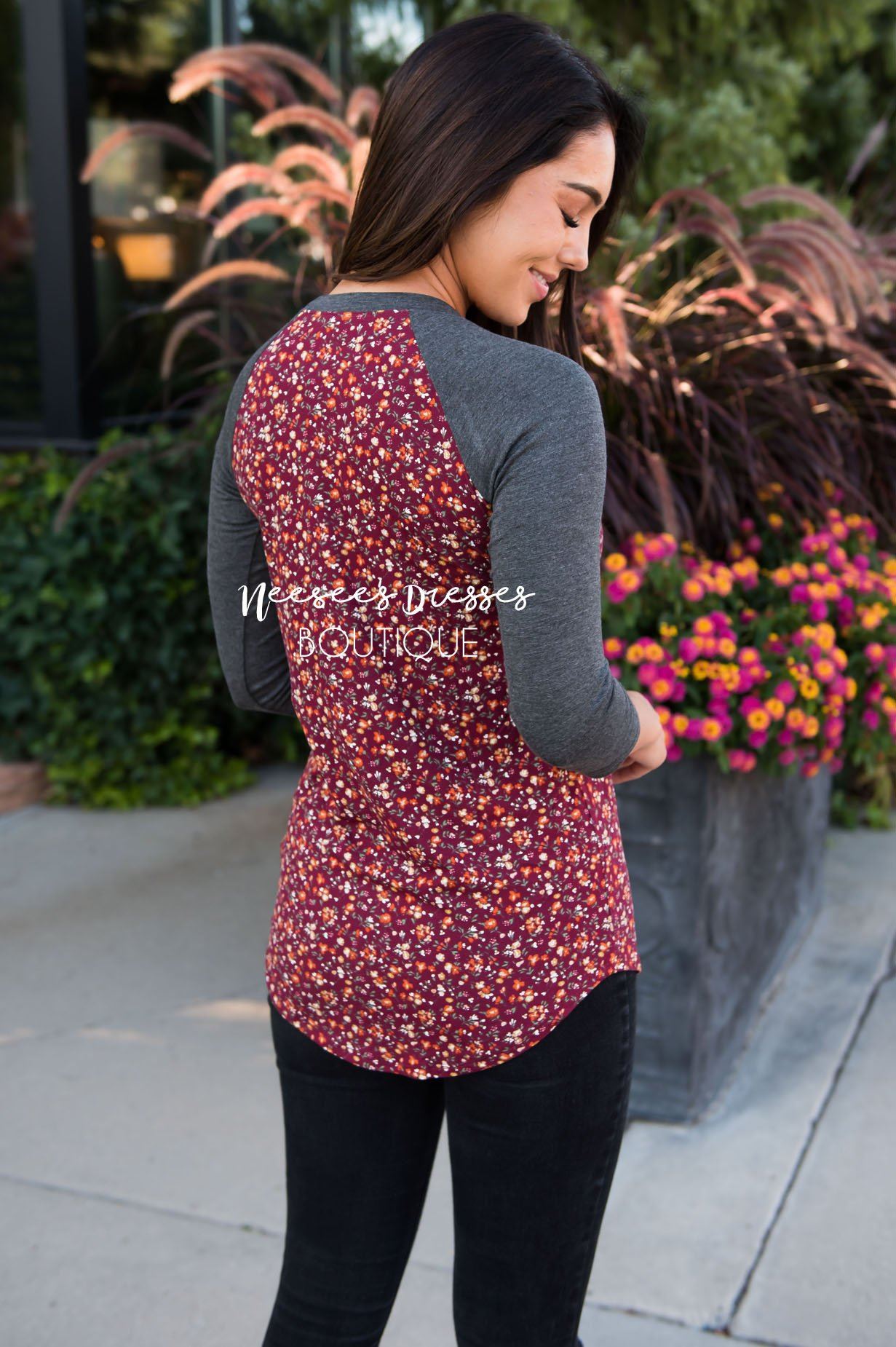 We Stick Together floral top Modest Dresses vendor-unknown 