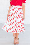 Twirling Dotted Modest Aline Skirt Skirts vendor-unknown