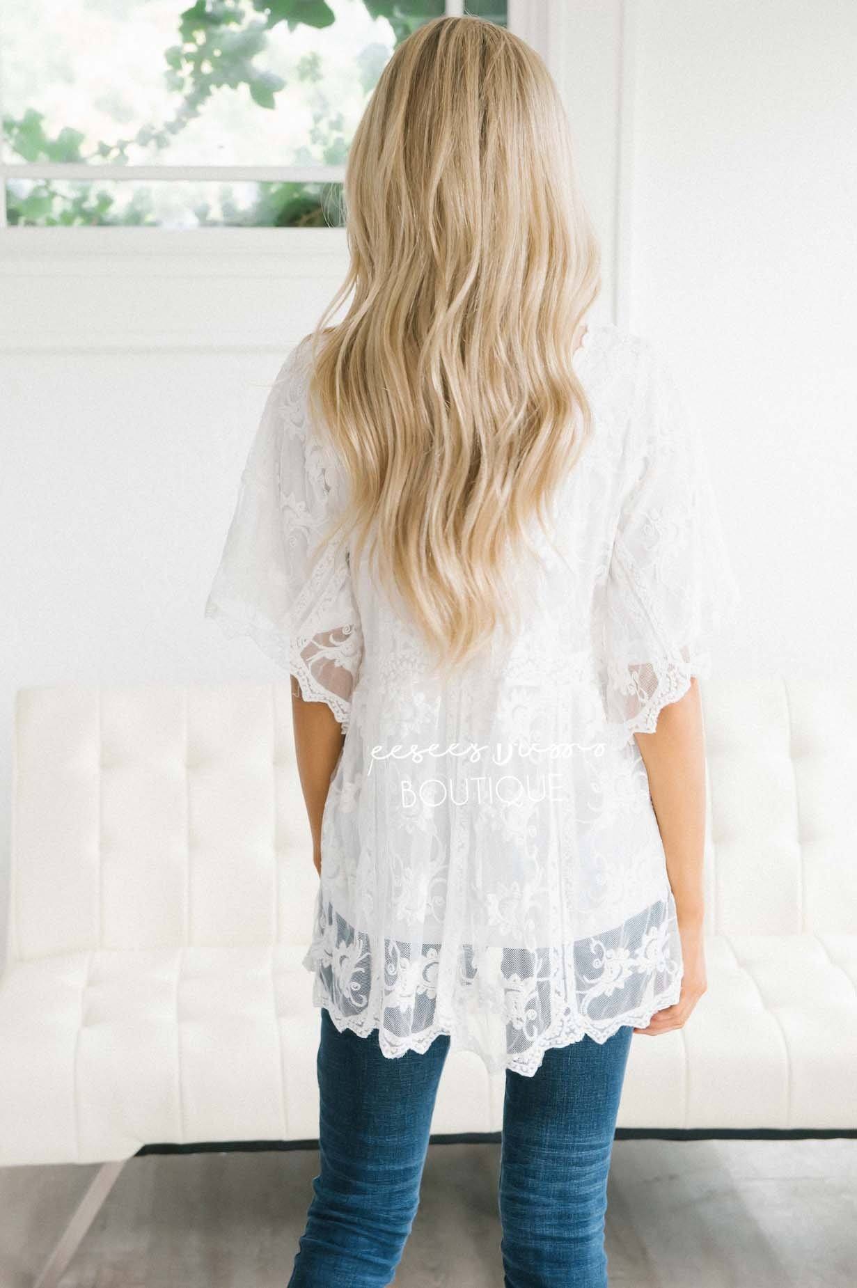 Dreaming in Lace Blouse Tops vendor-unknown 
