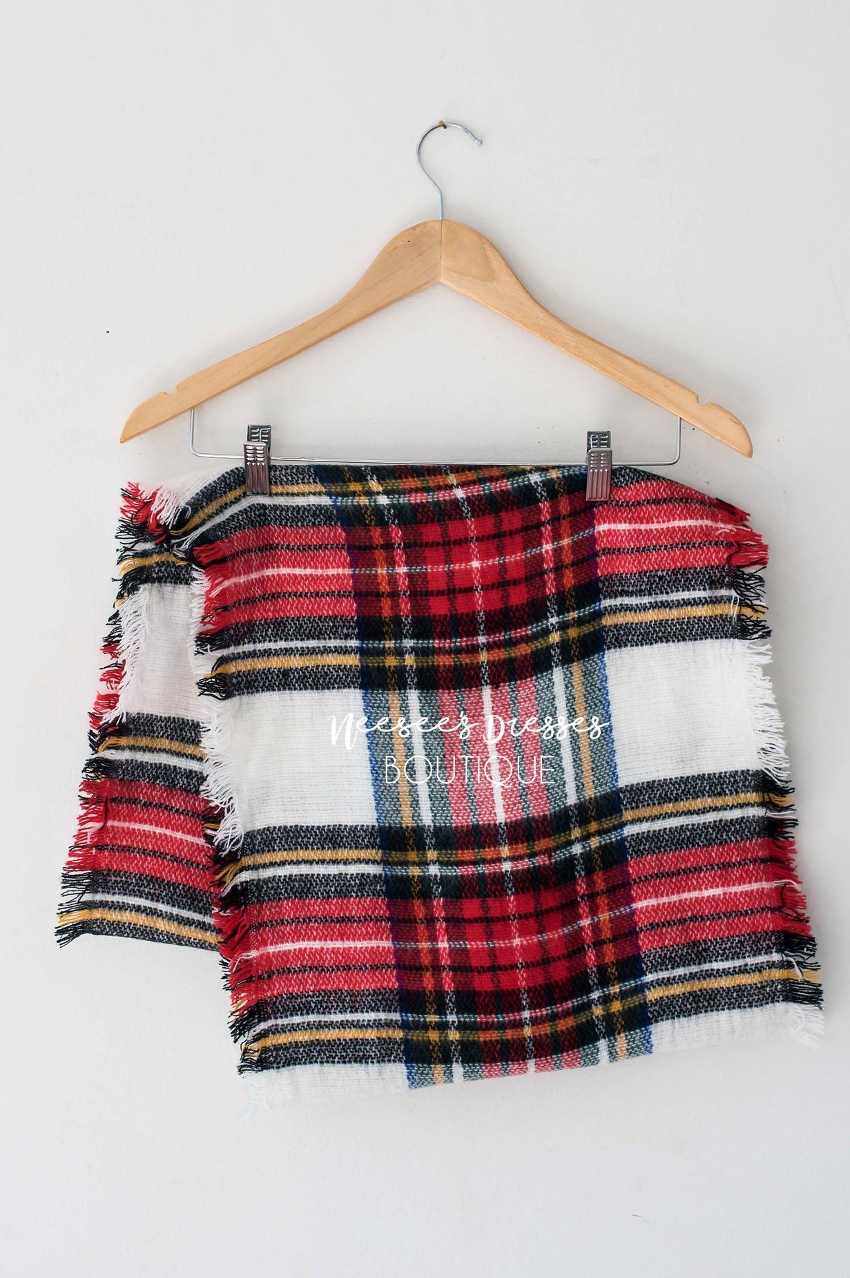 Autumn Stroll Plaid Infinity Scarf Accessories & Shoes Leto Accessories 