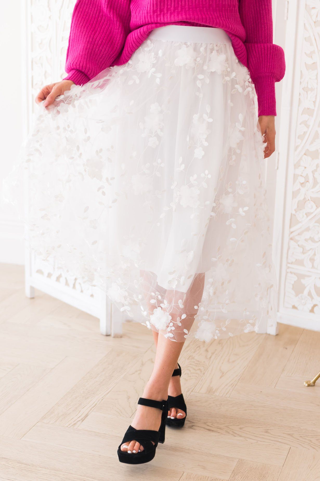 Fairytale Dreams Modest Tulle Skirt NeeSee's Dresses 