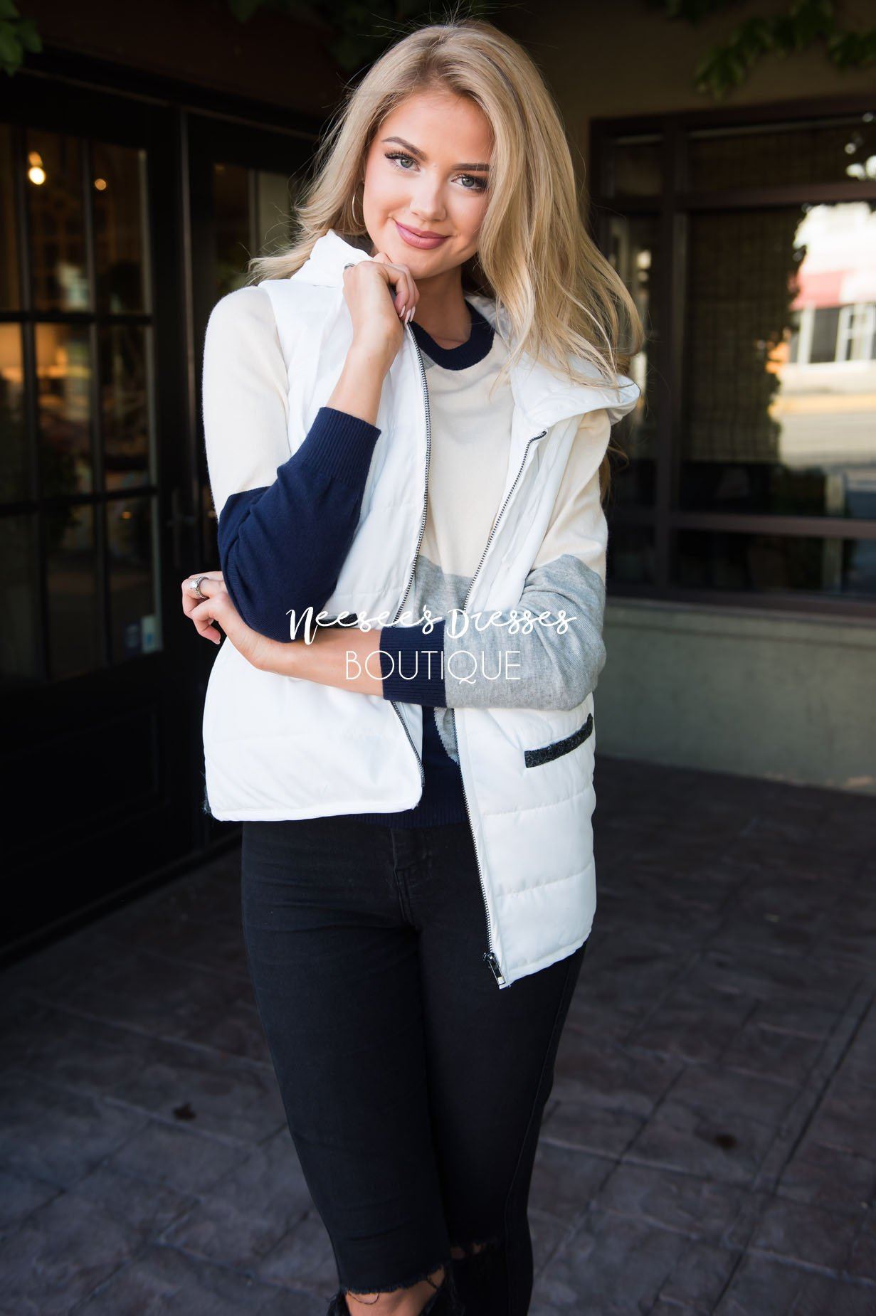 Autumn Days Vest Tops vendor-unknown 