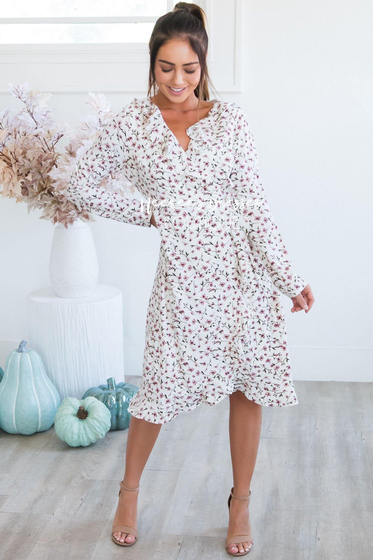 The Millie Wrap Dress Modest Dresses vendor-unknown 