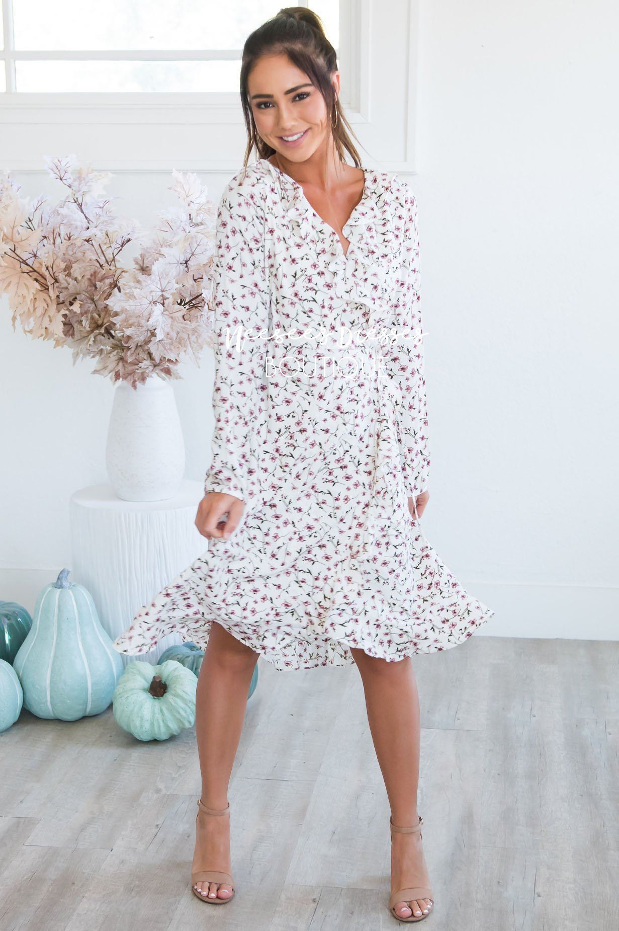 The Millie Wrap Dress Modest Dresses vendor-unknown 