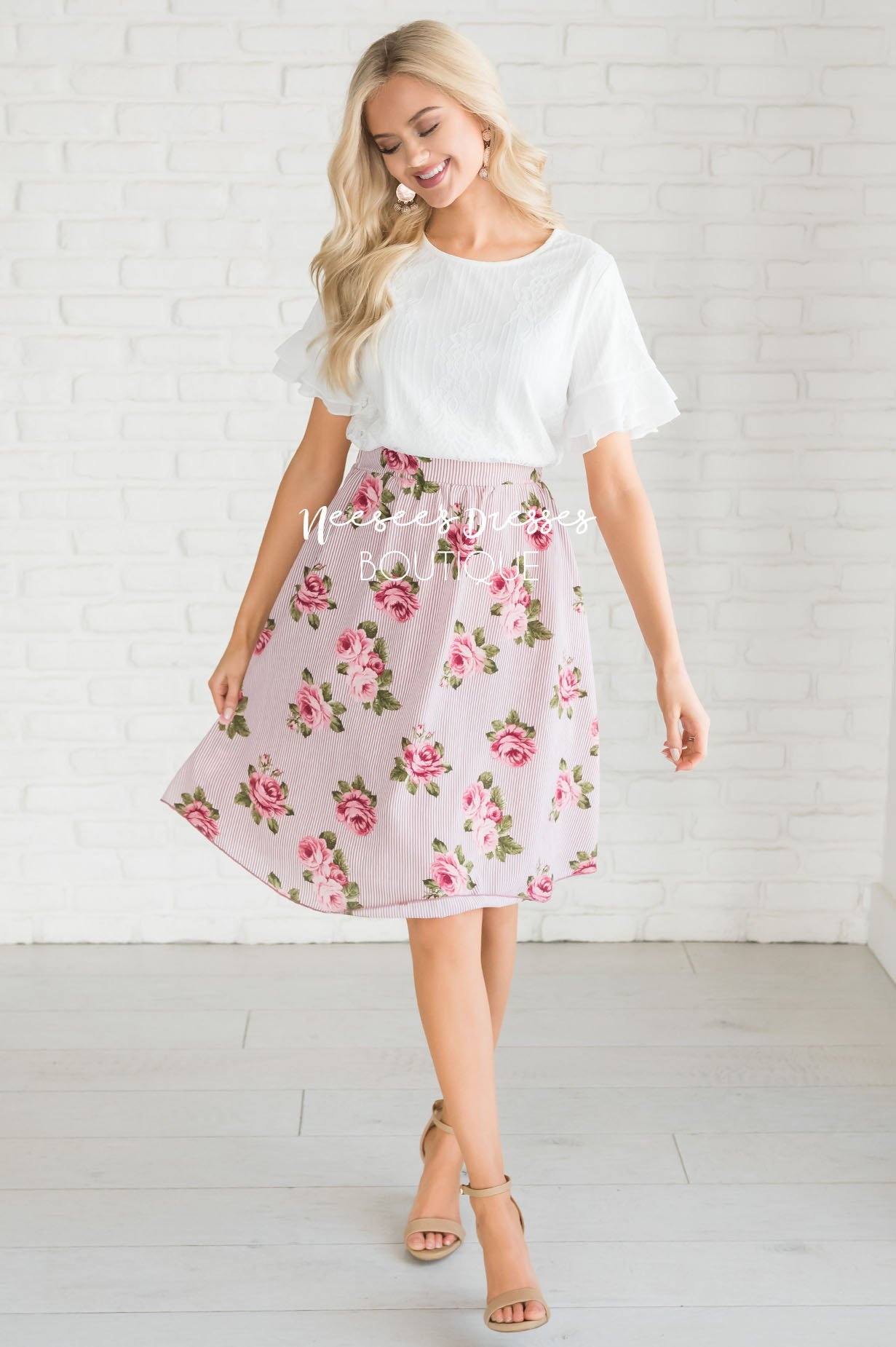 New Favorite Modest Lace Blouse Tops vendor-unknown 