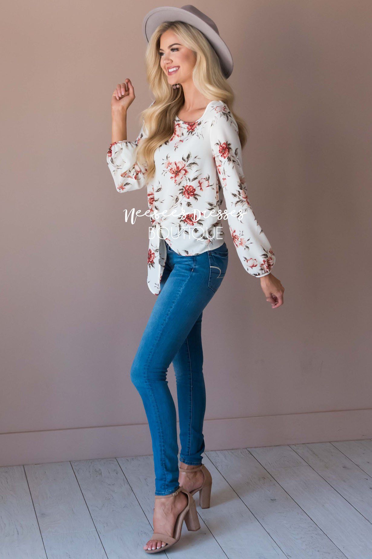 You Inspire My Heart Tie Front Top Modest Dresses vendor-unknown 