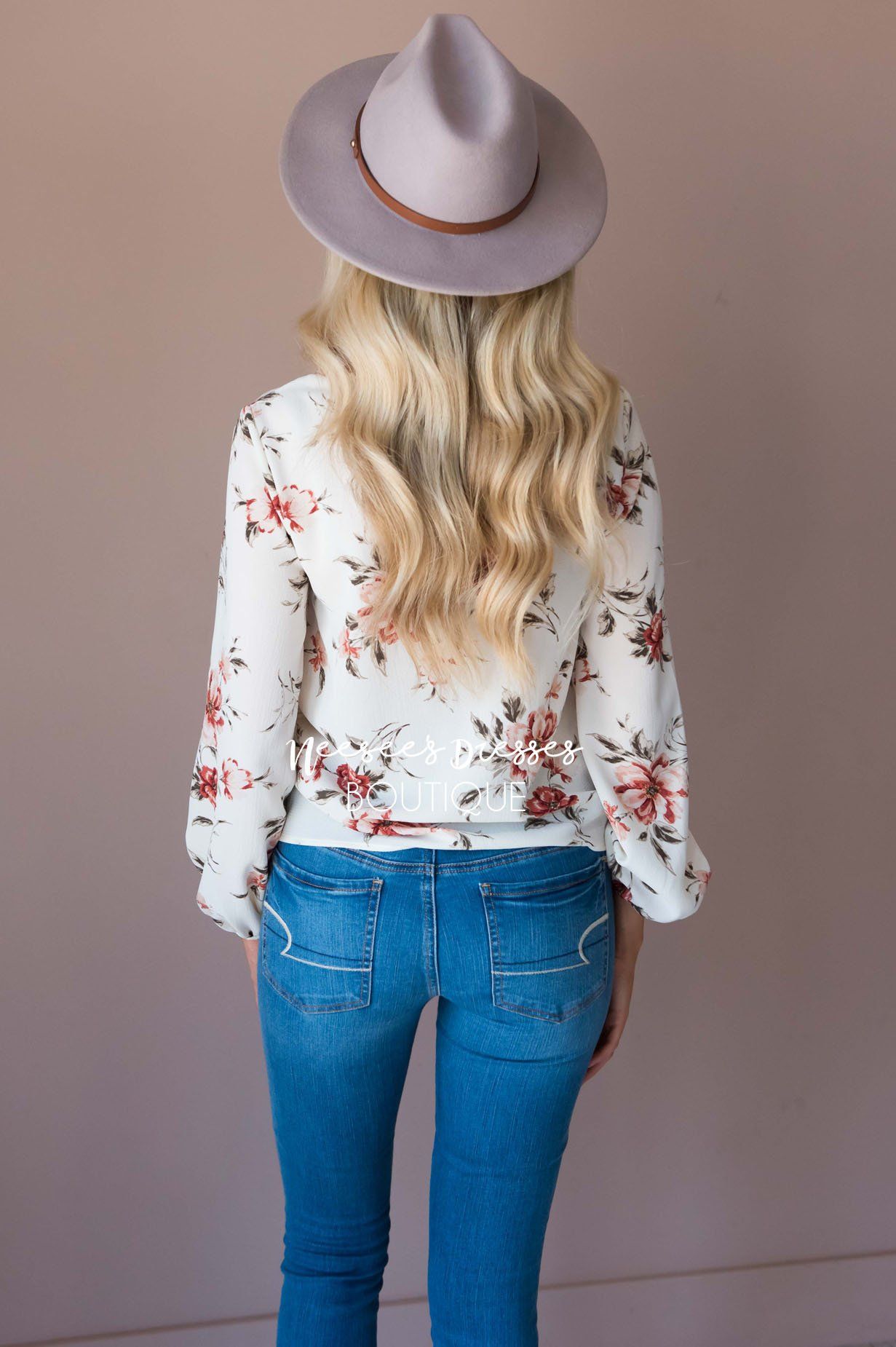 You Inspire My Heart Tie Front Top Modest Dresses vendor-unknown 