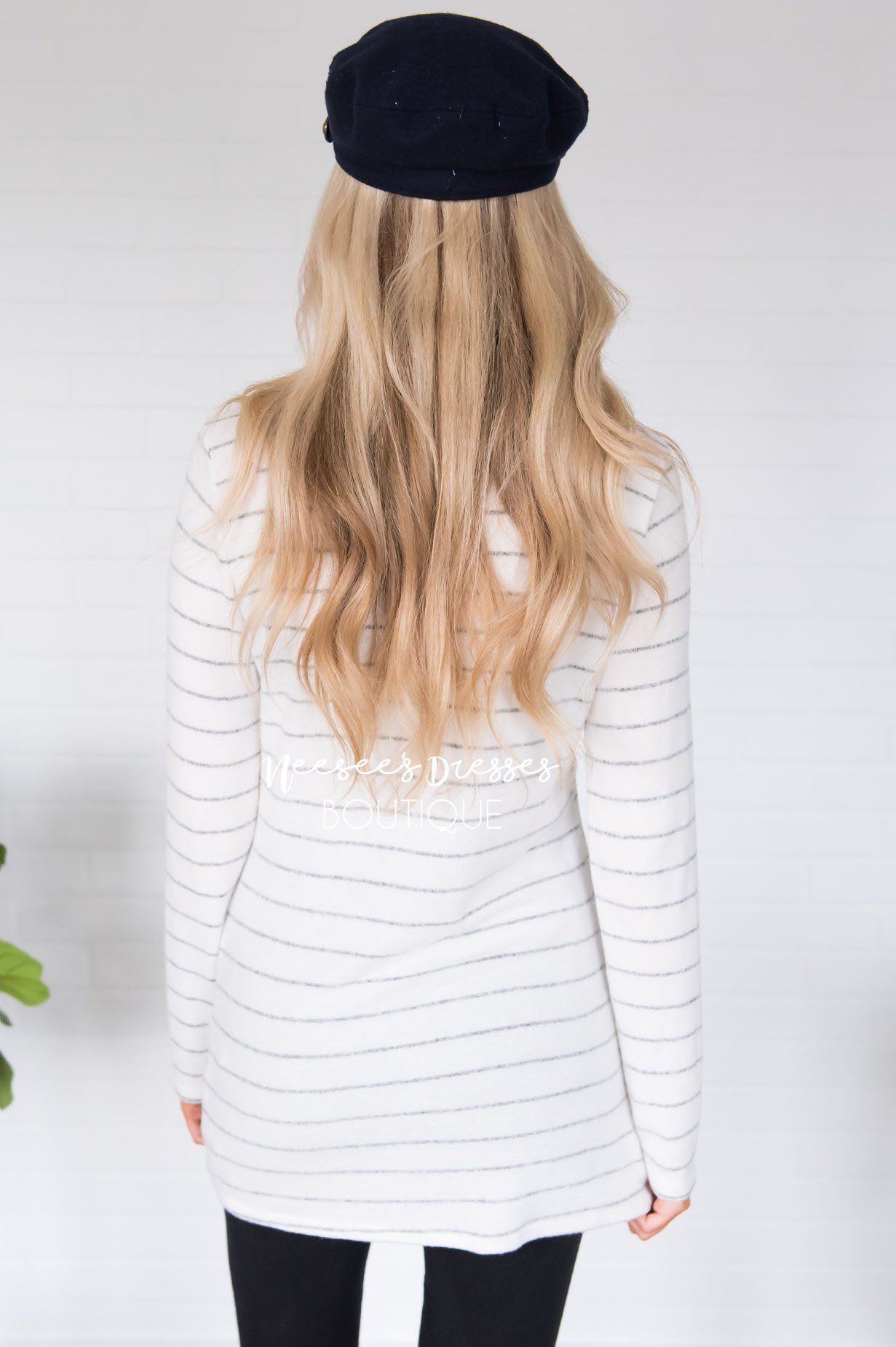 Happy Times Striped Top Modest Dresses vendor-unknown 