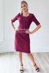 The Brianna Ruffled Sleeve Dress Modest Dresses vendor-unknown