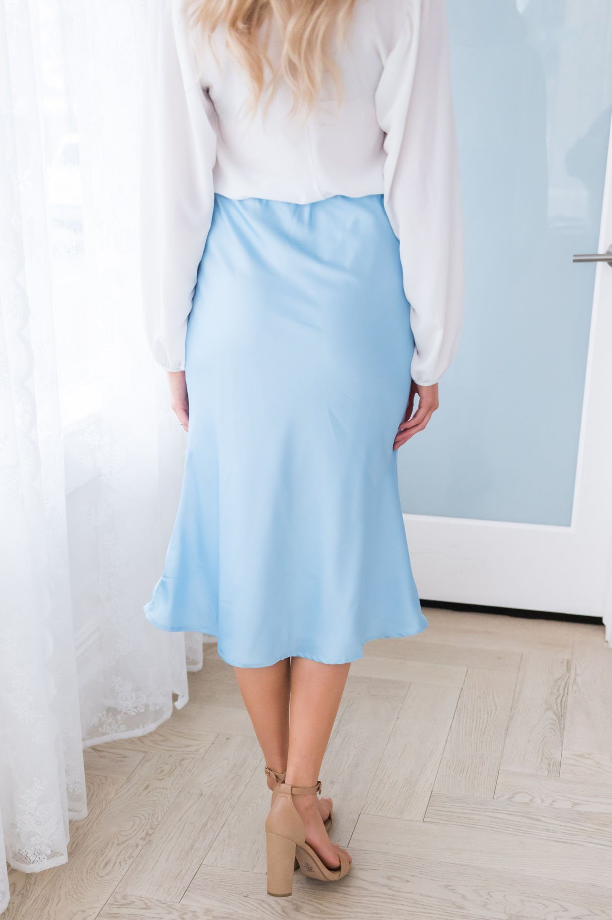 Wonderstruck Modest Satin Skirt Modest Dresses vendor-unknown 