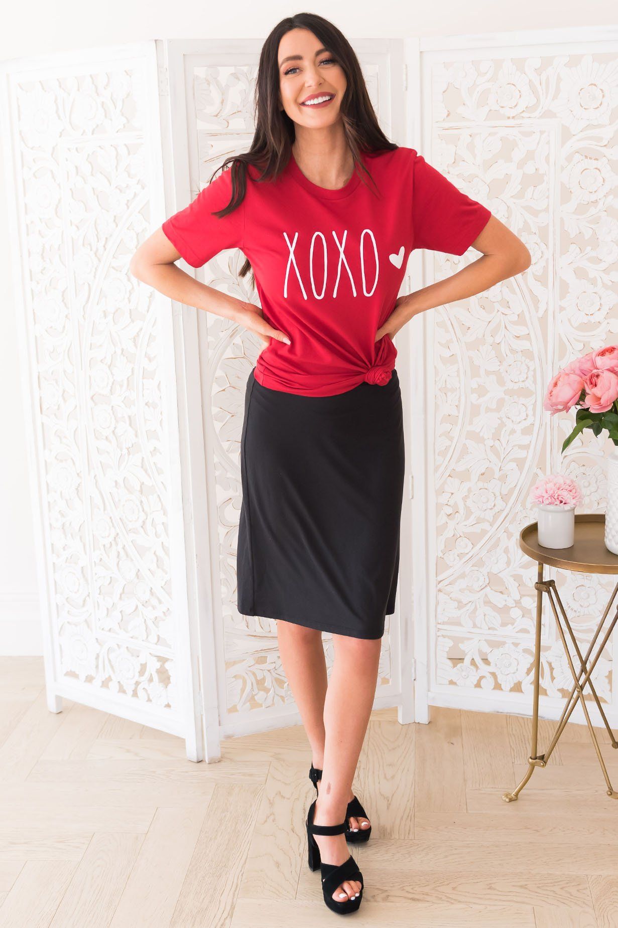 XOXO Modest Tee Modest Dresses vendor-unknown 