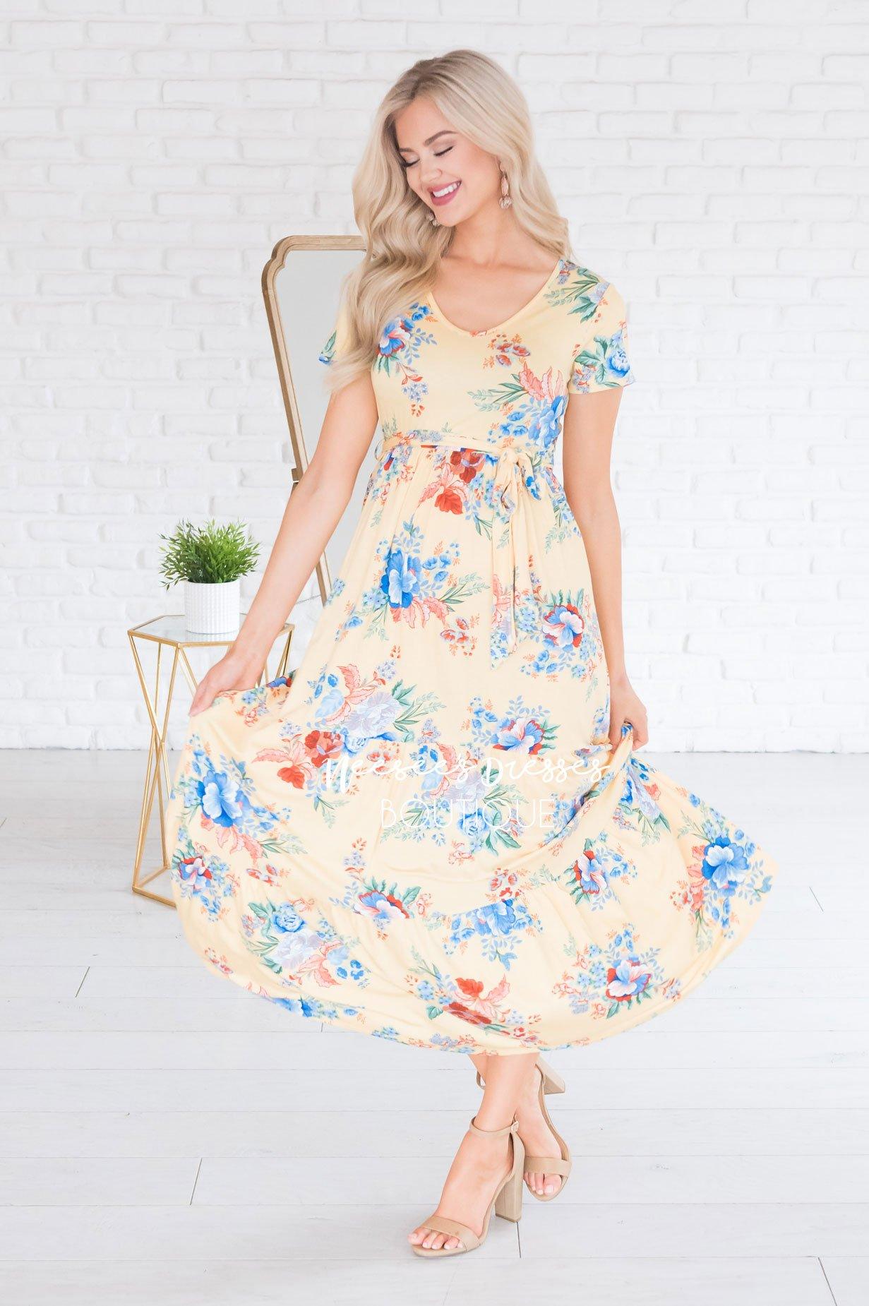 The Basil Modest Dresses vendor-unknown 