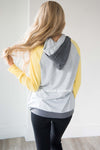 Shoulder Zip Double Hoodie Sweater Tops vendor-unknown