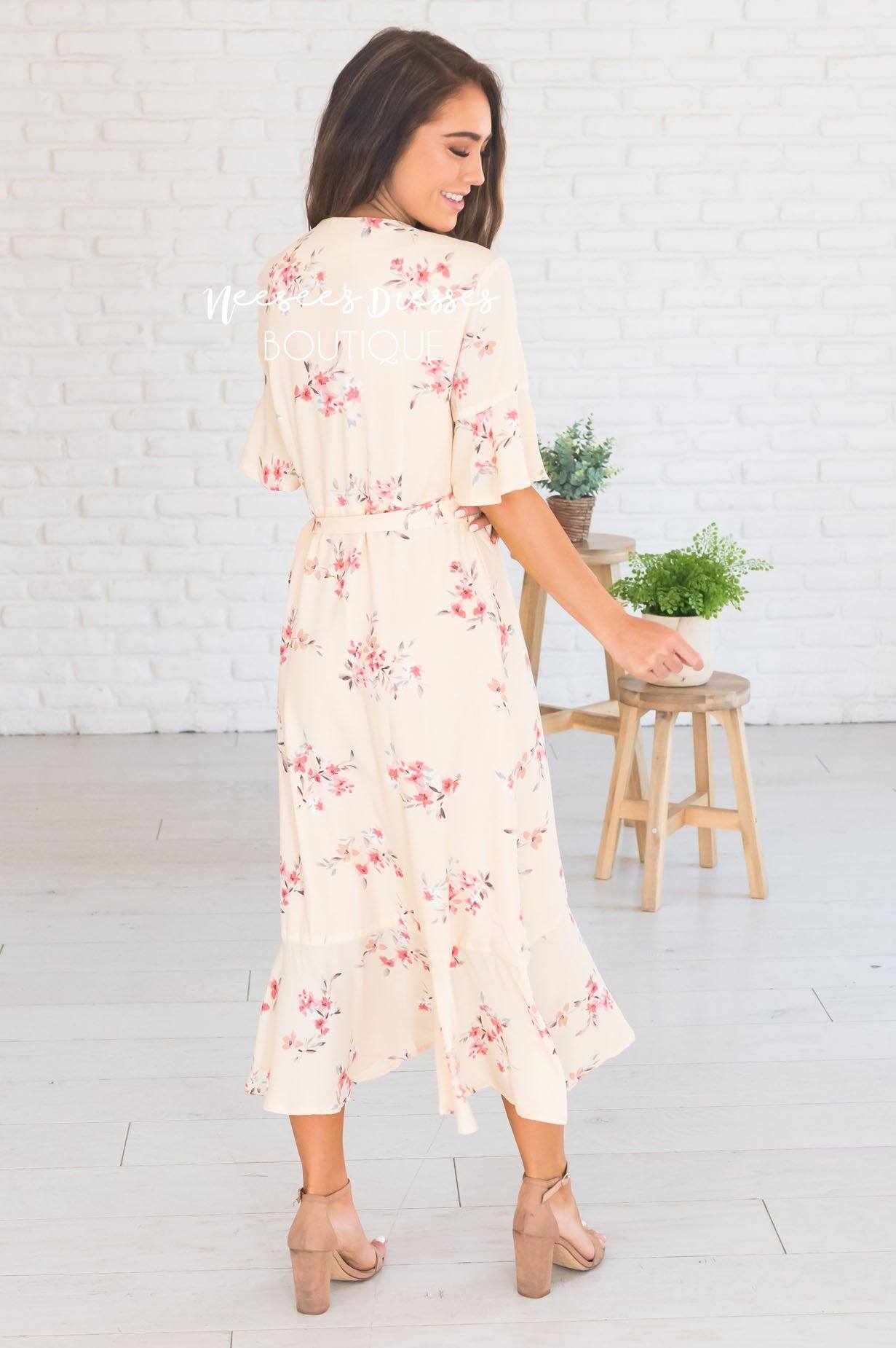 The Norma Wrap Dress Modest Dresses vendor-unknown 