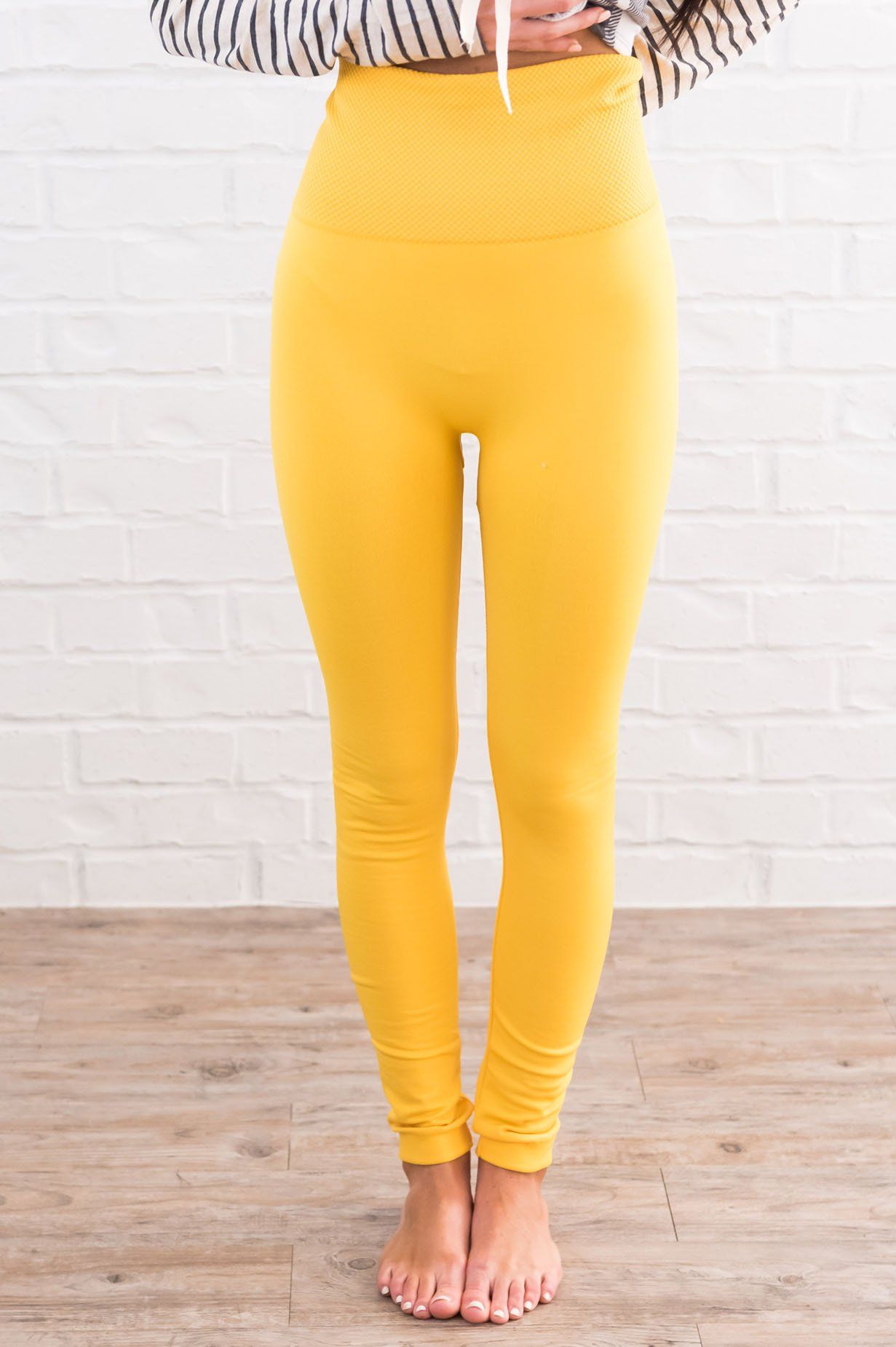 Gold Fleece Leggings Accessories & Shoes vendor-unknown 